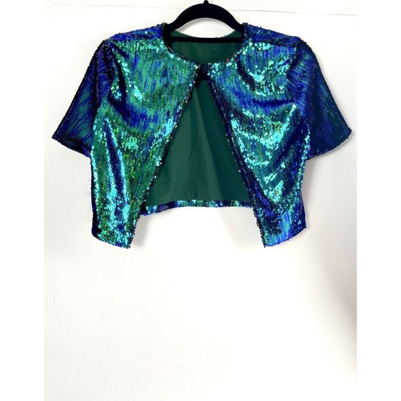 Womens small Tobi metallic sequin cardigan - Picture 4 of 6